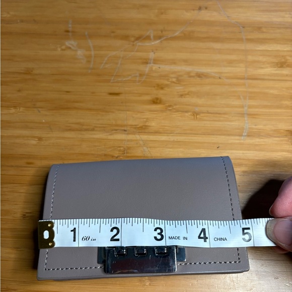 EUC Zac Zac Posen- Earthette Leather Mini Wallet Card Holder in Color Smog. - Picture 6 of 8
